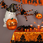 Шар 3D (27''/69 см) Фигура, Привидение с тыквой, 1 шт., 25401