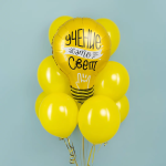 Шар (28''/71 см) Фигура, Лампочка, Учение - Свет!, 1 шт. в уп., 227488