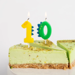 Свеча Цифра, 0 Динозаврик, 3,5*4,5 + 2,5 см, 1 шт. с держат., 639270