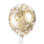 Конфетти фольга Круг, Золото, Хром, 2 см, 50 г., 6015431