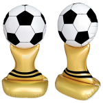 Шар 3D (61''/155 см) Фигура на подставке, Футбольный мяч, 1 шт. в уп., 27457