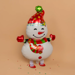 Шар 3D (33''/84 см) Ходячая Фигура, Снеговик, 1 шт. в уп., 24661