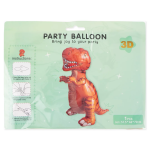 Шар (28''/71 см) Фигура 3D, Динозавр Тираннозавр, Оранжевый, 1 шт. в уп., 26072