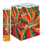 Пневмохлопушка (12/30 см), С Днем Рождения (мажестик дрим), Серпантин фольга, Ассорти, Металлик, 1 ш, 823160