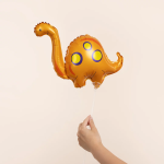 Шар с клапаном (17''/43 см) Мини-фигура, Динозавр Бронтозавр, 5 шт. в уп. (цв.этик.), 27133S5