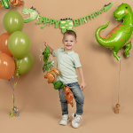 Шар Гирлянда (40''/102 см) Фигура, Динозаврики, 2 шт. в уп., 19897