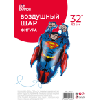 Шар (32''/81 см) Фигура, Герой в плаще, 1 шт. в уп., 24513