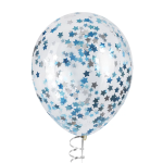 Конфетти фольга Звезда, Голубой микс, Металлик, 1,5 см, 50 г., 6014332