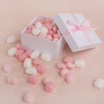 Шарики пенопласт, Маршмэллоу, Цветной микс, Розовый/Белый, Макарунс, 20-25 мм, 10 гр., 6233545