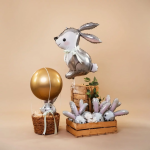 Шар (14''/36 см) Мини-фигура, Голова, Заяц, 1 шт., G72055