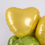 Шар (18''/46 см) Сердце, Желтый банан, Сатин, 1 шт., 180000SBNY
