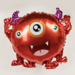 Шар с клапаном (17''/43 см) Мини-фигура, Монстрик Маркус, Красный, 1 шт., 11010