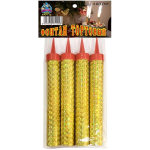 Свеча Фонтан для торта, Золото, 10 см, 4 шт., FPF110