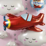 Шар (11''/28 см) Мини-фигура, Облако, Белый, 1 шт., 902842