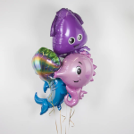 Шар (31''/79 см) Фигура, Веселый кальмар, 1 шт., 23114