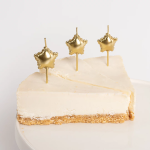 Набор свечей Звезда, Воздушный шар, Золото, 5 шт. с держат., 639280