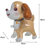 Шар (27''/69 см) Фигура 3D, Милый щенок, 1 шт. в уп., 26326