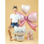 Шар (41''/104 см) Фигура, Бант, Розовый, 1 шт. в уп., 25439-P