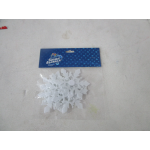 Декоративное украшение Снежинки Льдинки, 7,5 см, Белый, 10 шт., 6230834