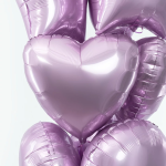 Шар (18''/46 см) Сердце, Сиреневый, Сатин, 1 шт., 201500SPL