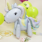 Шар (23''/58 см) Фигура 3D, Нежный единорог, 1 шт., 23398