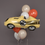 Шар (43''/109 см) Фигура, Гоночная машина, Формула 1, Желтый, 1 шт., 26182
