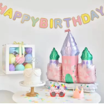 Шар 3D (34''/86 см) Фигура на подставке, Замок принцессы, 1 шт. в уп., 23543