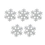 Декоративное украшение Снежинки Пушинки, 15 см, Белый, 5 шт., 6230831