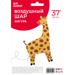 Шар (37''/94 см) Фигура, Жираф, 1 шт. в уп., 23540P