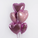Шар (18''/46 см) Сердце, Светло-розовый, 1 шт., 201500RSL