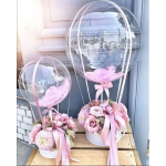 Шар (20''/51 см) Сфера, Deco Bubble (синяя упаковка), Прозрачный, Кристалл, 10 шт. в уп., 550174