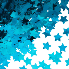 Конфетти фольга Звезда, Голубой, Металлик, 2,5 см, 50 г., 6015359