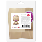 Шар с клапаном (16''/41 см) Мини-фигура, Малышка Девочка, 5 шт. в уп. (цв.этик.), 17235S5