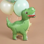 Шар (24''/61 см) Фигура 3D, Динозавр Тираннозавр, Зеленый, 1 шт., 27112