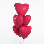 Шар (19''/48 см) Сердце, Мистик, Viva Magenta, Сатин, 1 шт., 222537