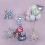 Шар 3D (26''/66 см) Звезда, Составная, Прозрачный, Хамелеон, 1 шт. в уп., 23961