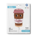 Шар (24''/61 см) Фигура, Кофе, 1 шт. в уп., G72240-P