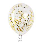 Конфетти фольга Звезда, Золото, Металлик, 1,5 см, 50 г., 6015204