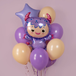 Шар (34''/86 см) Фигура, Маленький чертенок, Сиреневый, 1 шт., 901903L