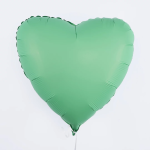 Шар (18''/46 см) Сердце, Мятный, Матовый, 1 шт., 201500MM