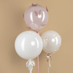 Шар (18''/46 см) Сфера, Deco Bubble (черная упаковка), Прозрачный, Кристалл, 10 шт. в уп., 5503182