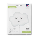 Шар (24''/61 см) Фигура, Воздушное облако, Белый, 1 шт. в уп., 35873WE-P