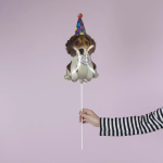 Шар (14''/36 см) Мини-фигура, Щенок в колпачке, 1 шт., 19561G