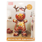 Шар (47''/119 см) Фигура 3D, Пряничный человечек, 1 шт. в уп., 26829