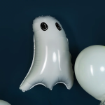 Шар (29''/74 см) Фигура, Привидение, Белый, 1 шт., 25005