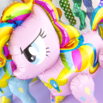 Шар (29''/74 см) Фигура 3D, Радужный пони, Розовый, 1 шт. в уп., 19551