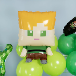 Шар (26''/66 см) Фигура, Пиксельная девушка, 1 шт., 26894