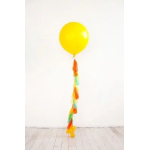 Шар (18''/46 см) Сфера, Deco Bubble, Желтый, Глянец, 10 шт. в уп., 550051