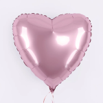 Шар (32''/81 см) Сердце, Розовый, Макарунс, 1 шт., 206500RS