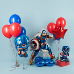 Шар 3D (23''/58 см) Фигура на подставке, Мститель Капитан, 1 шт. в уп., 24503